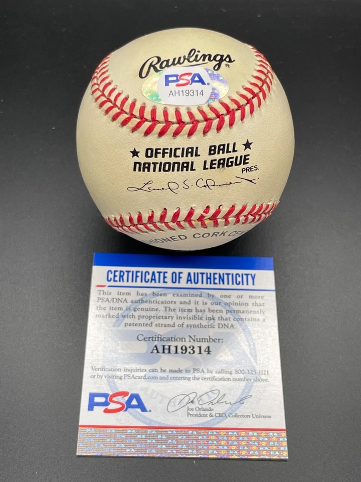 Jack Brickhouse "Hey-Hey Cubs HOF Broadcaster" Signed Autographed baseball PSA - Image 3 of 4