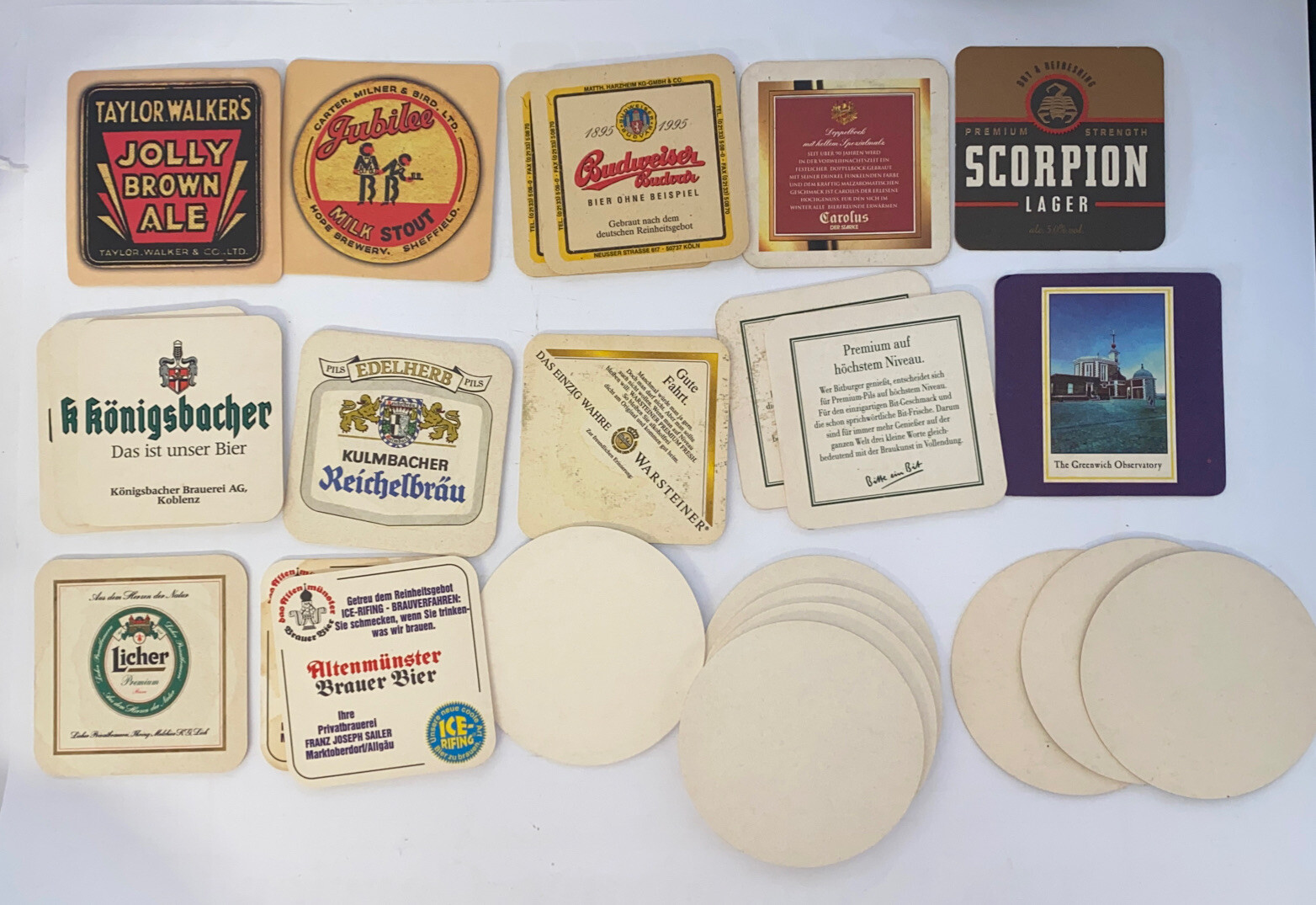 Lot of 51 Vintage Beer Bar Drink Coaster Advertising Coasters German