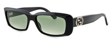 Vintage GUCCI GG2987/S 807BN 51mm Black GG Interlock Sunglasses Italy Y2K Unisex
