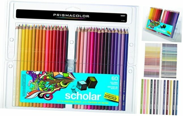 Prisma color 92808HT Scholar Colored Pencils, 60 60 Count (Pack of 1) Assorted
