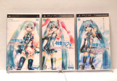 Hatsune Miku Project Diva 1st 2nd Expend With Manual Case PSP SEGA Japanese