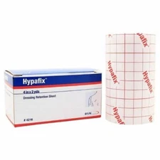 Dressing Retention Tape Hypafix Skin Friendly Nonwoven 4 Inch X 2 Yard White Non