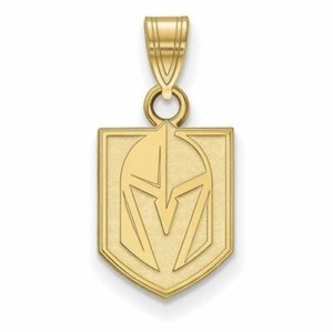 Authentic SS Gold-plated NHL Vegas Golden Knights Small Pendant