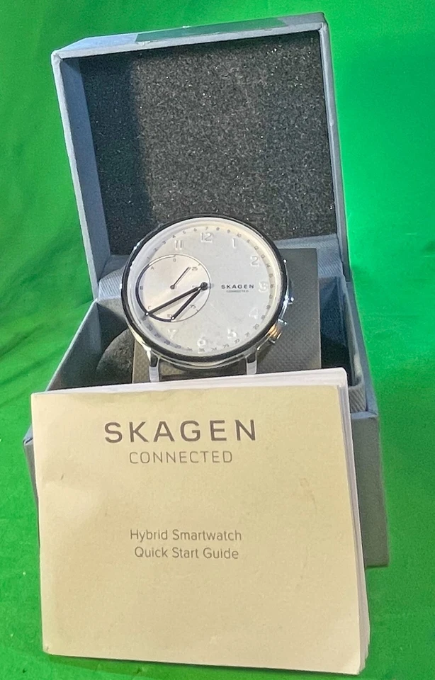 Reloj inteligente Skagen Hagen conectado de cuero en negro SKT1101 Foto 2 de 2