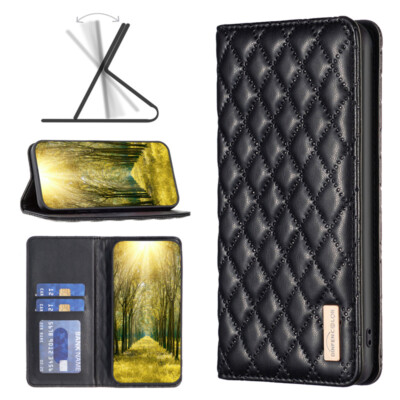magnetic Flip Case For iPhone 14 13 12 11 Pro Max Wallet Stand diamond Leather