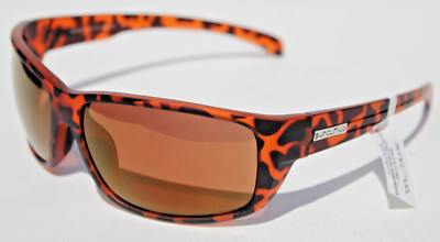SUNCLOUD Milestone POLARIZED Sunglasses Matte Tortoise/Sienna Mirror NEW $55