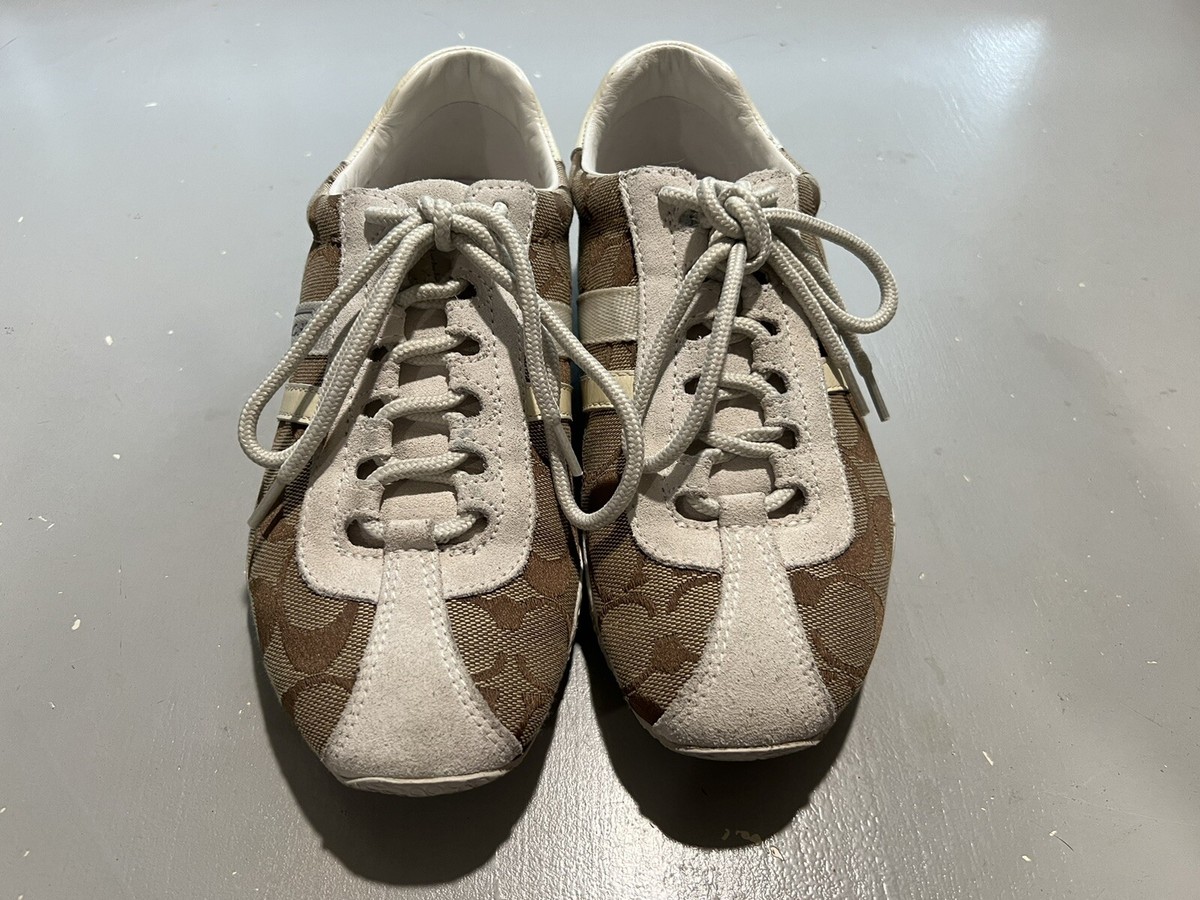 Coach Charcoal and Cream Sneakers Amazon.com | COACH, Men, Soho Sneakers, Charcoal, 9, Medium  main image 4