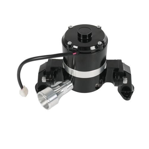 Small Block Chevy Electric Water Pump Black 283 327 350 400 SBC High Flow EWP - Foto 17 di 23