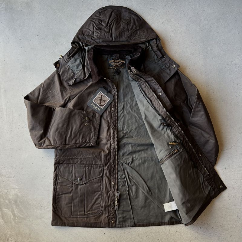 FILSON ジャケット XL Vintage Filson Waxed Jacket L /XL ? W/ Hood Full Zip
