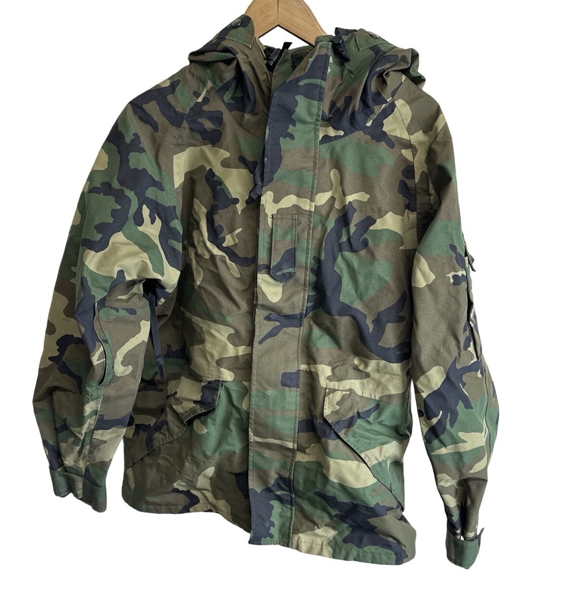 US Army Camo Cold Wet Weather Parka Gore Tex Jacket Size Medium | eBay