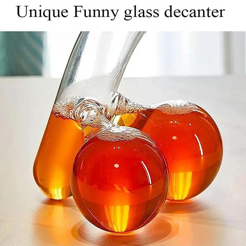 650ML Unique Funny Decanter Party Drinkware Whiskey Decanter Glass