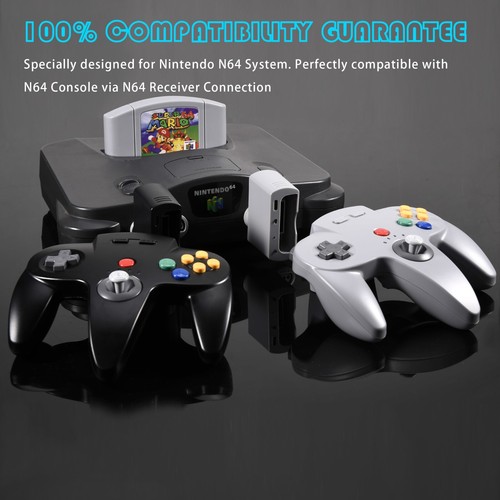 2.4G Wireless N64 Controller Joysticks for Nintendo 64 N64 Console w/ Rumble Pak - Picture 7 of 19