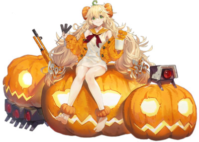 S.A.T.8 Pumpkin Girls Frontline Anime Weatherproof Sticker 6'' Car Decal