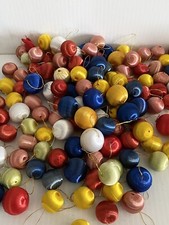 Lot Mixed Small Size Satin Ball Christmas Ornaments Crafts Crafting Floral Picks