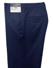 Kenneth Cole Awearness Wool Blend Stretch Dress Pants Navy Size 34 Unhemmed