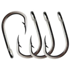 50pcs Stainless Steel Fishing Hook Strong Saltwater Big Game Hook 5/0-10/0 10884