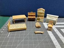 Calico Critters Sylvanian Families Woodzeez furniture Piano High Chair Lot of 8