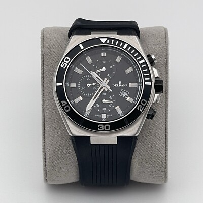 Delbana LE MANS 54501.664.6.031 Schwarz/Silber (Herrenuhr/Armbanduhr) 47 mm OVP