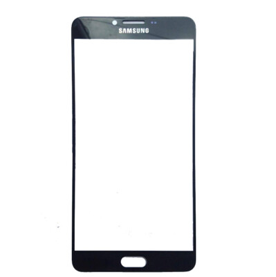Für Samsung Galaxy C9 Pro Front Außen Display Glas Linse Schwarz C9000 SM-C9000