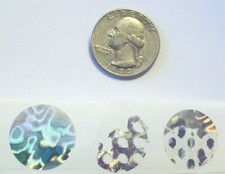 PO20 3/4" Round Hologram Label Sticker Seals