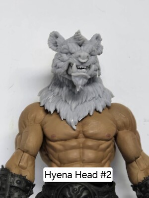 3d Printed  ORGE Scale Hyena Headsculpt #2 For Mythic Legions ORGE Scale figure
