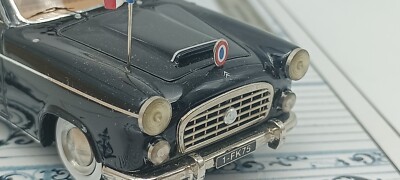 Miniature Citroen Traction 1/43 Norev 15CV Chapron Presidentielle 1968 Mit Figur Charles De