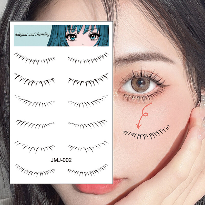 Lower False Eyelashes Tatoo Sticker Beginner Eye Makeup Aids Tool ...