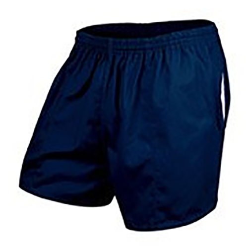 navy footy shorts