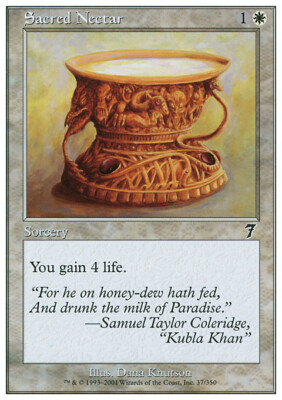 Magic the Gathering MTG Sacred Nectar (37) Seventh Edition   LP