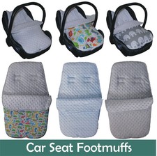 Baby Car Seat footmuffs  / cosytoes by Jillyraff - choice of designs
