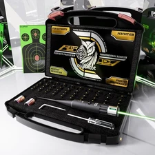 Professional Bore Sight Laser Kit Green Boresighter with 50 Adapters All Caliber