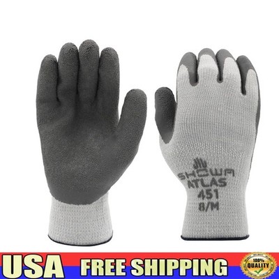 Latex Coated Work Gloves Insulated Liner Comfortable Grip Abrasion Resistant New