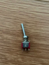 C &K DPDT TOGGLE SWITCH DRESS NUT AUDIO RESEARCH PANEL, Siliver contact