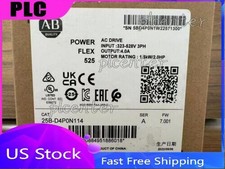 New Allen Bradley 25B-D4P0N114 SER A Powerflex 525 AC Drive 2HP Surplus SEALED