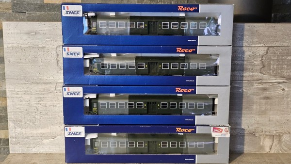 Roco H0 54310-54312 Personenwagen Set Sncf 2. Klasse, Bauart Bruhat Ep.Iv-image