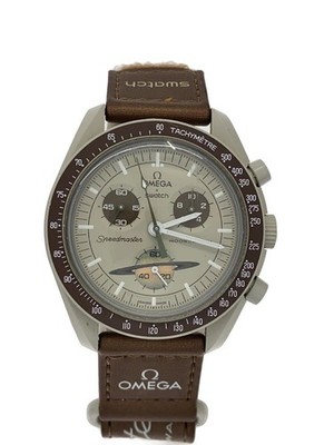 OMEGA×SWATCH MISSION TO SATURN Quartz S033T100 Men's Watch From Japan G0413