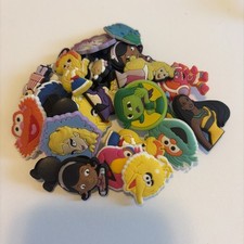 24 Assorted Croc Charms 24 Pieces Disney, Sesame Street