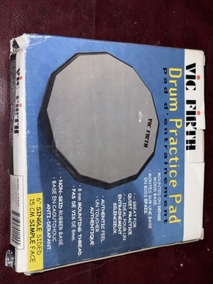 Vic Firth 6'' Double Sided Drum Practice Pad New In Box 8mm Mounting Thread