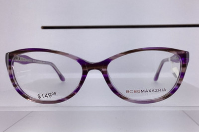 BCBGMAXAZRIA  Women's Eyeglasses Frame EGGPLANT LANNA 53-16-135 Optical Eyewear