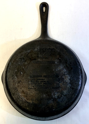 Vintage WAGNER S 1891 Original 10 1/2'' Cast Iron Skillet Cookware ~ Made in USA