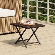 Klapptisch Gartentisch Esstisch Balkontisch Terrassentisch Poly Rattan vidaXL