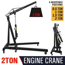 2 Ton Engine Crane Hoist Lift Jack Stand Hydraulic Folding Garage Workshop