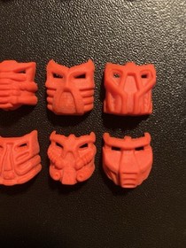 Lego Bionicle Lehvak Red Krana Mask Set Of 8, Xa Za Vu Ca Yo Ja Su Bo, #2