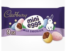 CADBURY MINI EGGS 2PK Milk Chocolate with a Crisp Sugar Shell Candy 9 oz Bag