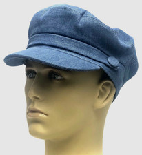 Fiddler bretonische Kappe Mütze blau Denim griechischer Fischer Matrose Kahn Herren Damen Kinder