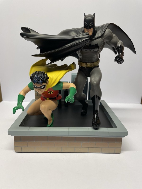 DC Comics Batman and Robin Statue 2006 Jim Lee, All Star Comics #940 of 1300