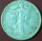 1939  LIBERTY WALKING TYPE! U.S. HALF DOLLAR! 90% SILVER!