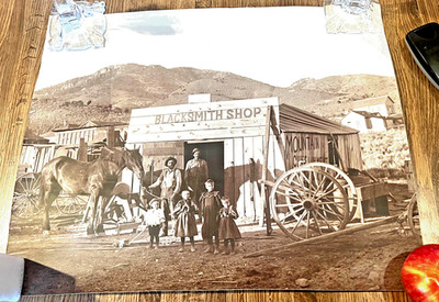 Vintage G.E. Anderson / Heritage Prints J.P. Sorenson Blacksmith Shop Utah Photo