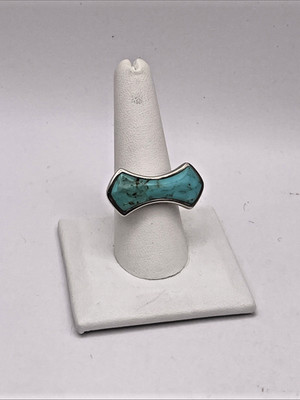 Vintage Barse Thailand Sterling Silver Turquoise Ring Size 9.25