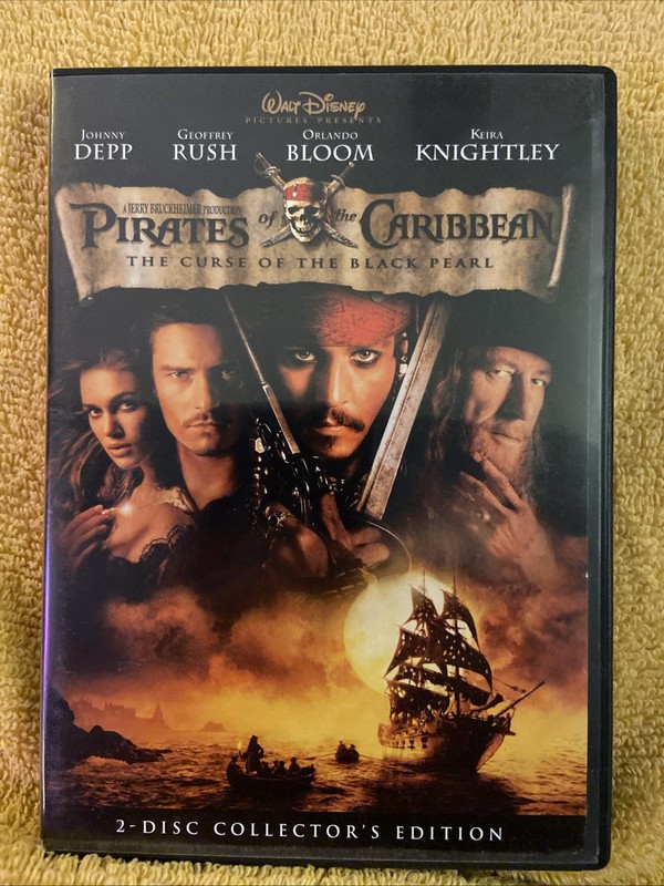 Pirates of the Caribbean: The Curse of the Black Pearl DVD 2003 Johnny Depp